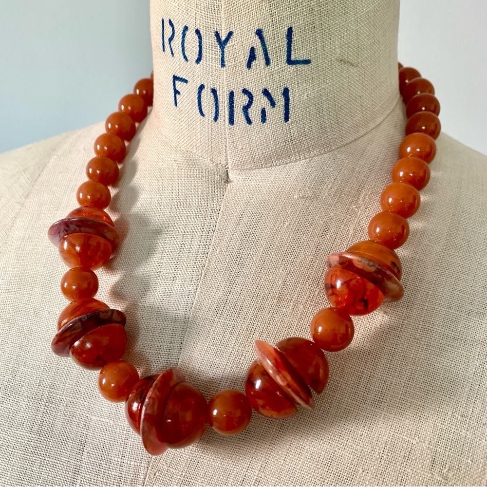 Vintage Art Deco Style Bead Necklace